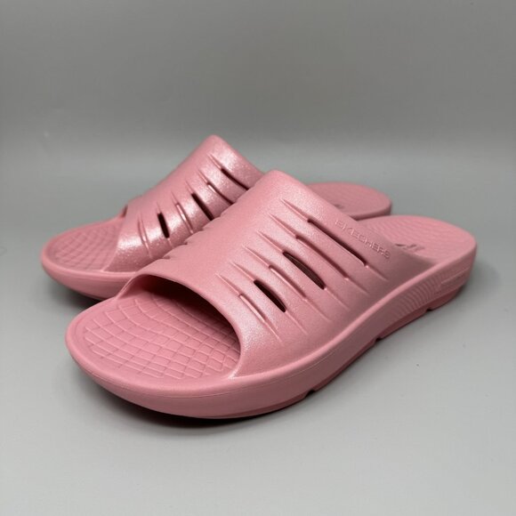 Skechers Go Recover Refresh Sandals Arch Fit Women's Size 10 Pink Slide - Picture 2 of 8